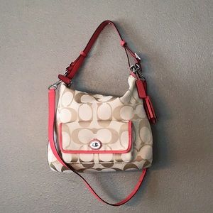Coach signature hobo